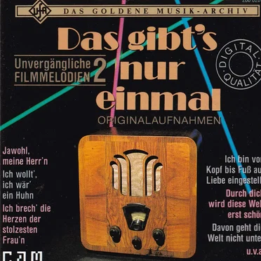Das gibt's nur einmal: Unvergängliche Filmmelodien 2 by Various Artists - album cover
