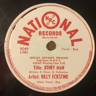 Jitney Man / Sophisticated Lady by Billy Eckstine and His Orchestra - album cover