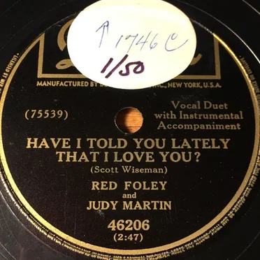 Have I Told You Lately That I Love You / Church Music