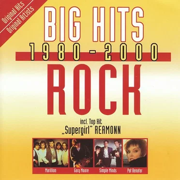 Big Hits 1980–2000: Rock by Various Artists - album cover
