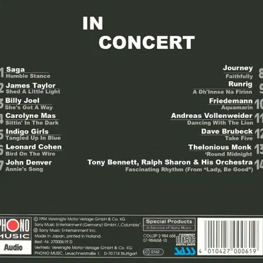 Audio’s Audiophile, Volume 17: In Concert by Various Artists - album cover
