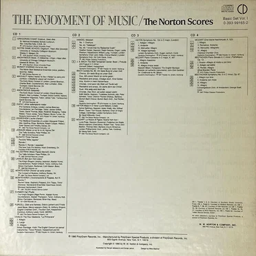 Basic Recordings for The Enjoyment of Music, Sixth Edition, and The Norton Scores, Fifth Edition, Album I: Medieval to Classic by Various Artists - album cover