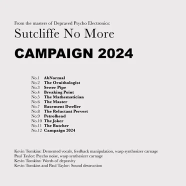 Campaign 2024 by Sutcliffe No More - album cover