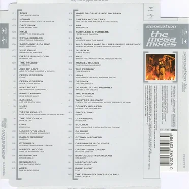 Sensation 2004: The Megamixes by Various Artists - album cover