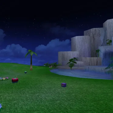 night at the chao garden.