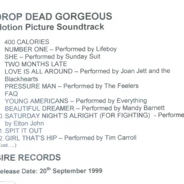 Drop Dead Gorgeous by Various Artists - album cover