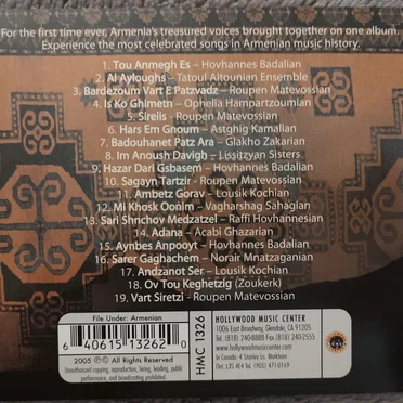 Golden Voices Of Armenia by Various Artists - album cover
