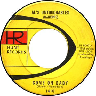 Come On Baby / Stick Around (Douglas) by Al's Untouchables - album cover