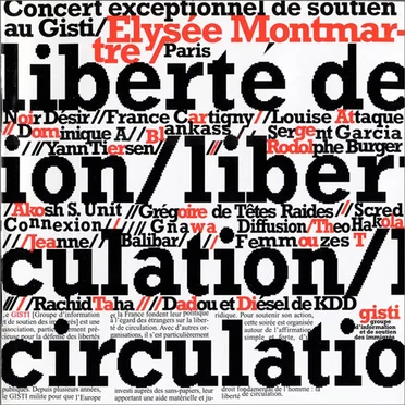 Liberté de circulation : Concert exceptionnel de soutien au Gisti by Various Artists - album cover