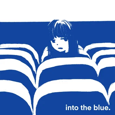 into the blue.