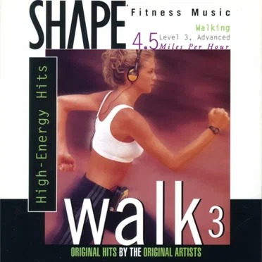 Shape Fitness Music - Walking 3: High-Energy Hits by Various Artists - album cover