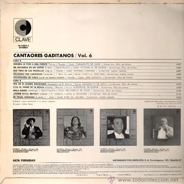 Cantaores gaditanos Vol. 6 by Various Artists - album cover