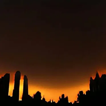 The Golden Skies Are Wallowing