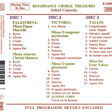 Renaissance Choral Treasures by Various Artists - album cover