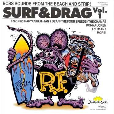 Surf & Drag, Volume 1: Boss Sounds from the Beach and Strip! by Various Artists - album cover