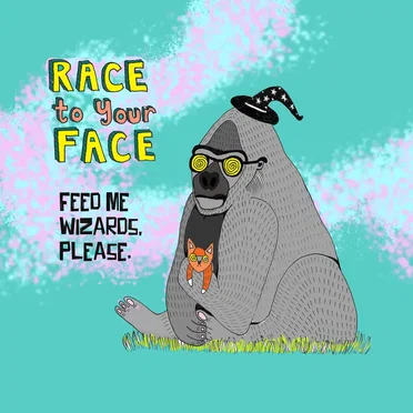Feed me Wizards, Please by race to your face - album cover