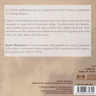 Les Méditations de guérison - Enseignements de l’Archange Raphaël by Karine Malenfant - album cover