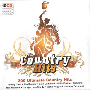 Country Hits: 200 Ultimate Country Hits by Various Artists - album cover