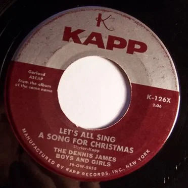 Jingle Bells / Let's Sing a Song for Christmas by Dennis James - album cover