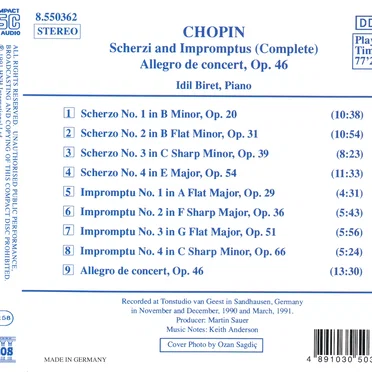 Scherzi and Impromptus (Complete) / Allegro de concert, op. 46