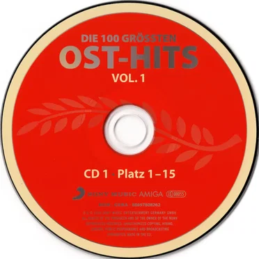 Die 100 grössten Ost-Hits Vol. 1: Platz 1-47 by Various Artists - album cover