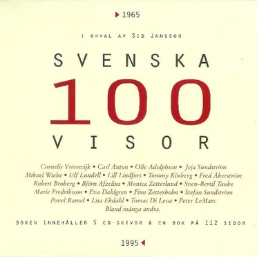 100 svenska visor 1965-1995 by Various Artists - album cover