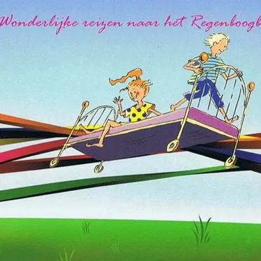 Wonderlijke reizen naar het regenboogbos
