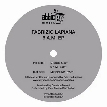 6 A.M. EP by Fabrizio Lapiana - album cover