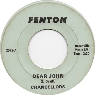 Dear John / 5 Minus 3 by Chancellors - album cover