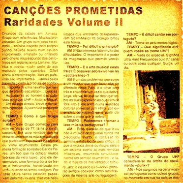 Canções prometidas: Raridades volume II