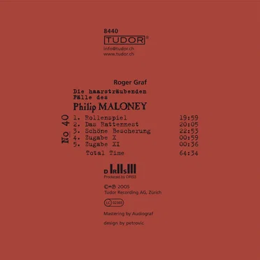 Die haarsträubenden Fälle des Philip Maloney, N° 40 by Roger Graf - album cover