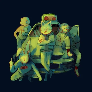 Night and Blur by The Bilinda Butchers - album cover