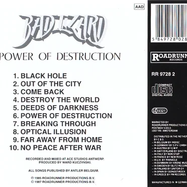 Power of Destruction by Bad Lizard - album cover