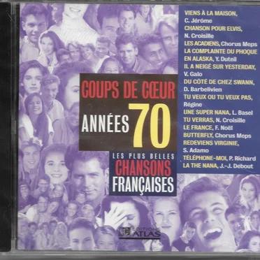 Les Plus Belles Chansons françaises : Coups de cœur années 70 by Various Artists - album cover