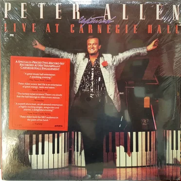 Peter Allen Captured Live at Carnegie Hall