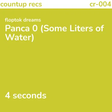 Panca 0 (Some Liters of Water)