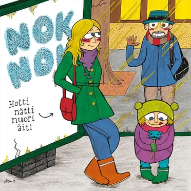 Hotti nätti nuori äiti