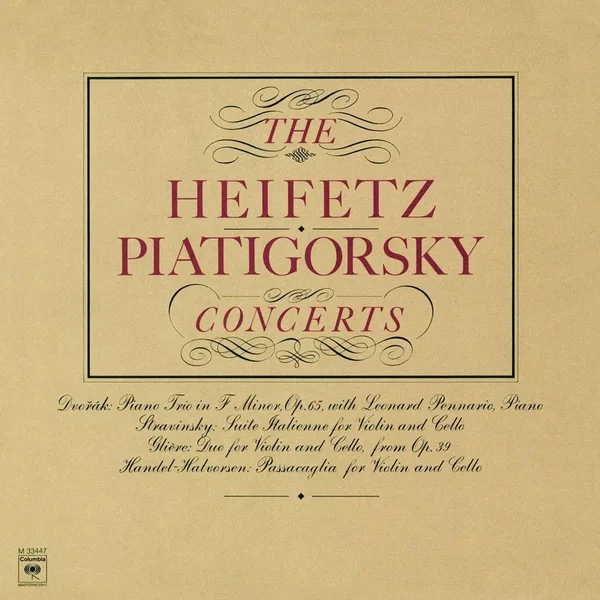 Dvořák: Piano Trio no. 3 / Stravinsky: Suite Italienne / Glière: Prelude / Handel: Passacaglia