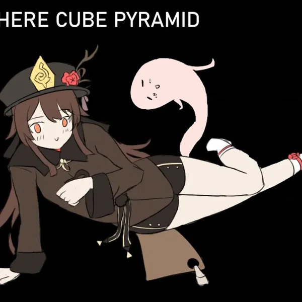 Hu Tao Sphere Cube Pyramid