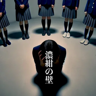 濃紺の壁