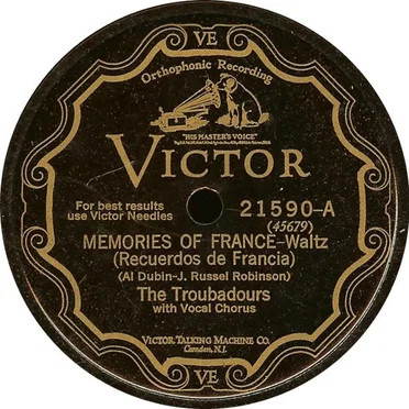 Memories of France / That's Just My Way of Forgetting You
