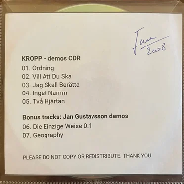 Demos CDR by KROPP - album cover