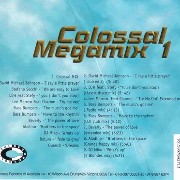 Colossal Megamix 1 by Various Artists - album cover