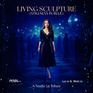 Living Sculpture (Stillness in Blue) - A Studio 54 Tribute
