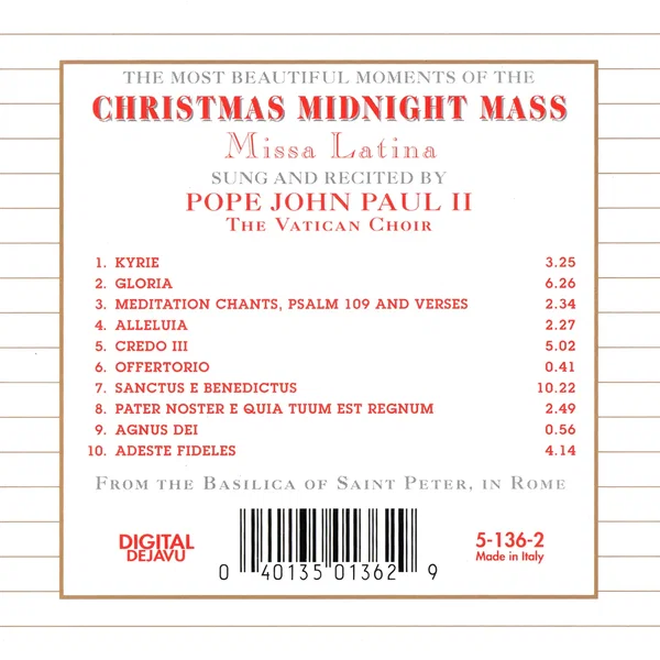 The Most Beautiful Moments of the Christmas Midnight Mass (Missa Latina)