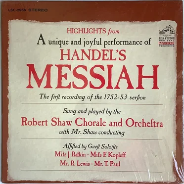 Handel's Messiah (Highlights)