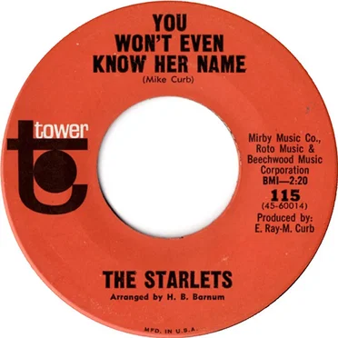 You Won't Even Know Her Name / Multiply by Three by The Starlets - album cover