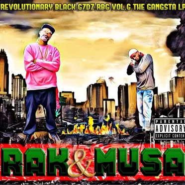 Revolutionary Black G7dz RBG Vol G. The Gangsta Album by Rak - album cover