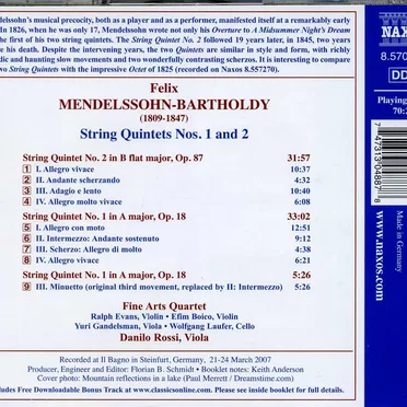 String Quintets nos. 1 & 2