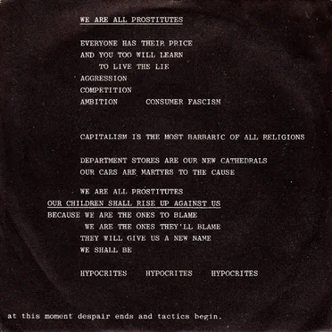 We Are All Prostitutes